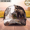 Maxcorners Hunting Rustic Woodland Wildlife Design Multi Options Personalized Name 3D Cap