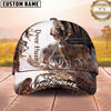 Maxcorners Hunting Rustic Woodland Wildlife Design Multi Options Personalized Name 3D Cap