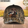 Maxcorners Duck Hunting Dogs Waterfowl Camo Multi Options Personalized Name 3D Cap
