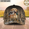 Maxcorners Duck Hunting Dogs Waterfowl Camo Multi Options Personalized Name 3D Cap