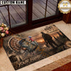 Maxcorners Hunting Hunter Sunset Forest Personalized Name Unisex 3D Doormat