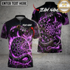 Maxcorners Dart Glowing Green Serpent Electric Lightning Elements Multi Options Personalized Name, Team Name Unisex 3D Shirt (4 Colors)