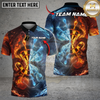 Maxcorners Dart Mythical Dragon Battle Fire Against Ice Elements Multi Options Personalized Name, Team Name Unisex 3D Shirt (3 Colors)