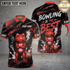 Maxcorners Bowling Is The Best Cool Green Frog Smoking Pipe Quote Multi Options Personalized Name, Team Name Unisex 3D Shirt (4 Colors)