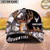 Maxcorners Hunting Woodland Camo Buck Personalized Name Unisex 3D Cap