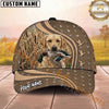 Maxcorners Hunting Dog Duck Hunting Mallard In Mouth Flying Ducks Pattern Marsh Personalized Name 3D Cap