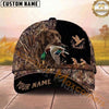 Maxcorners Hunting Dog Waterfowl Hunting Mallard In Mouth Flying Duck Badge Personalized Name 3D Cap