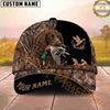 Maxcorners Hunting Dog Waterfowl Hunting Mallard In Mouth Flying Duck Badge Personalized Name 3D Cap
