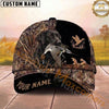 Maxcorners Hunting Dog Waterfowl Hunting Mallard In Mouth Flying Duck Badge Personalized Name 3D Cap