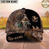 Maxcorners Hunting Dog Waterfowl Hunting Mallard In Mouth Flying Duck Badge Personalized Name 3D Cap