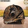 Maxcorners Hunting Dog Duck Hunting Duck In Mouth Marsh Grass Personalized Name 3D Cap