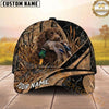 Maxcorners Hunting Dog Duck Hunting Duck In Mouth Marsh Grass Personalized Name 3D Cap