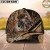 Maxcorners Hunting Dog Duck Hunting Duck In Mouth Marsh Grass Personalized Name 3D Cap
