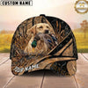 Maxcorners Hunting Dog Duck Hunting Duck In Mouth Marsh Grass Personalized Name 3D Cap