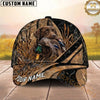 Maxcorners Hunting Dog Duck Hunting Duck In Mouth Marsh Grass Personalized Name 3D Cap