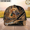 Maxcorners Hunting Dog Duck Hunting Duck In Mouth Marsh Grass Personalized Name 3D Cap