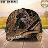 Maxcorners Hunting Dog Duck Hunting Duck In Mouth Marsh Grass Personalized Name 3D Cap