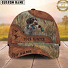 Maxcorners Hunting Dog Duck Hunter Mallard In Mouth Reeds Marsh Flying Ducks Personalized Name 3D Cap