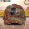 Maxcorners Hunting Dog Duck Hunter Mallard In Mouth Reeds Marsh Flying Ducks Personalized Name 3D Cap