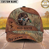 Maxcorners Hunting Dog Duck Hunter Mallard In Mouth Reeds Marsh Flying Ducks Personalized Name 3D Cap