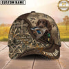 Maxcorners Hunting Dog Christian Cross Let Us Thank Him For Our Food Personalized Name 3D Cap