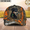 Maxcorners Hunting Dog Waterfowl Hunting Mallard In Mouth Blaze Orange Camo Marsh Personalized Name 3D Ca
