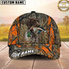 Maxcorners Hunting Dog Waterfowl Hunting Mallard In Mouth Blaze Orange Camo Marsh Personalized Name 3D Ca