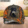 Maxcorners Hunting Dog Waterfowl Hunting Mallard In Mouth Blaze Orange Camo Marsh Personalized Name 3D Ca