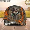 Maxcorners Hunting Dog Waterfowl Hunting Mallard In Mouth Blaze Orange Camo Marsh Personalized Name 3D Ca
