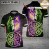 Maxcorners Dart Elemental Fire And Ice Wolves Mythical Creatures Multi Options Personalized Name, Team Name Unisex 3D Shirt (3 Colors)