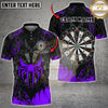 Maxcorners Spider Darts Multi Options Personalized Name, Team Name Unisex 3D Shirt (4 Colors)