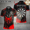 Maxcorners Spider Darts Multi Options Personalized Name, Team Name Unisex 3D Shirt (4 Colors)