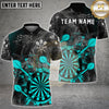 Maxcorners Darts Smoke Splash Dartboard Multi Options Personalized Name, Team Name Unisex 3D Shirt (4 Colors)