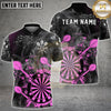 Maxcorners Darts Smoke Splash Dartboard Multi Options Personalized Name, Team Name Unisex 3D Shirt (4 Colors)