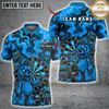 Maxcorners Zombie Bear Dartboard Toxic Darts Slime Multi Options Personalized Name, Team Name Unisex 3D Shirt (6 Colors)