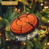Maxcorners Personalized Cracked Clay Target Custom Name Trap Shooting Acrylic Christmas Ornament And Keychain Custom Gift For Hunters 2D Flat