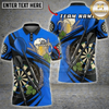 Maxcorners Beer Darts Dartboard Hops and Bar Style Multi Options Personalized Name, Team Name Unisex 3D Shirt (6 Colors)