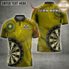 Maxcorners Darts Dartboard Red Bullseye Target Jersey Multi Options Personalized Name, Team Name Unisex 3D Shirt (6 Colors)