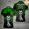 Maxcorners Halloween Darts Shirt Vampire, Dartboard, Haunted Castle and Bats Multi Options Personalized Name, Team Name Unisex 3D Shirt (5 Colors)