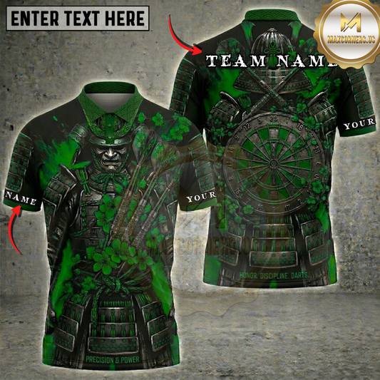 Maxcorners Crimson Samurai Warrior Dartboard Fantasy Multicolor Options Personalized Name, Team Name 3D Shirt (6 Colors)