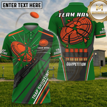 (7 Colors) Maxcorners Clay Target Competition Shotgun Shells Trap Shooting Multicolor Options Personalized Name, Team Name 3D Shirt