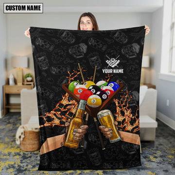 Maxcorners Personalized Billiard & Beer Blanket