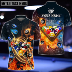 Maxcorners Water and Fire Billiard Personalized Unisex Shirt