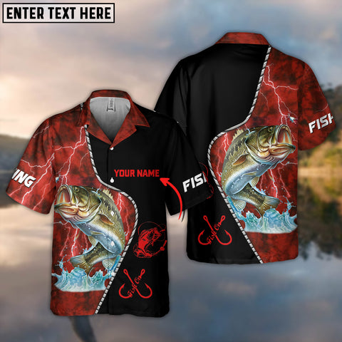 Maxcorners Fishing Color 14 Personalized All Over Print 3D Hawaiian Shirt