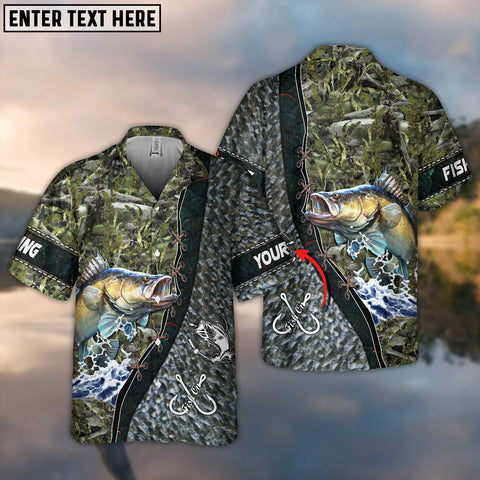 Maxcorners Fishing Color 16 Personalized All Over Print 3D Hawaiian Shirt