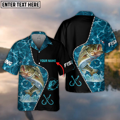 Maxcorners Fishing Color 07 Personalized All Over Print 3D Hawaiian Shirt