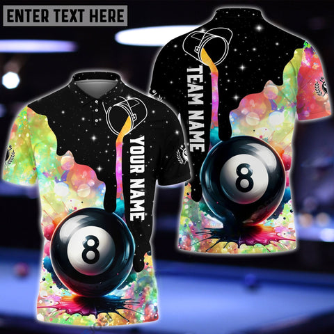 Maxcorners Billiard Magic Art Personalized Name 3D Shirt