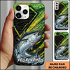 Maxcorners Geometric Scale Custom Name Fishing Phone Case