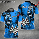 Maxcorners Darts Lion King Dartboard Multicolor Option Customized Name, Team Name 3D Shirt (4 Colors)