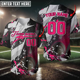 Maxcorners Baseball Jersey Paint Color Style Custom 3D Shirt (Multicolor)